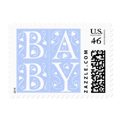 New Baby Announcement Stamps by eBabyz