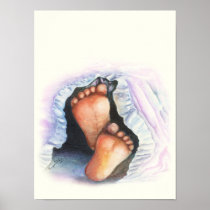 New Baby - baby feet print
