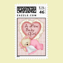New Baby Bear Girl postage