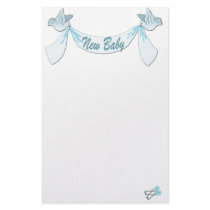 New Baby Blue Stationary stationery by UTeezSF New Baby Blue Stationary stationery