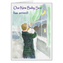 New Baby Boy Arrival Announcement card