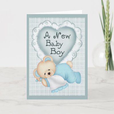  Baby  Images on New Baby Boy Bear Cards From Zazzle Com