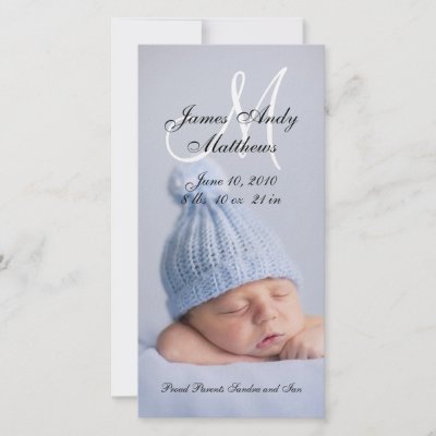 Announcement  Born Baby on New Baby Boy Birth Announcement Photo Cards By Monogramgallery