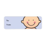 New Baby Boy Blue Gift Tag Labels labels