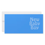 New Baby Boy. Blue. Picture Card