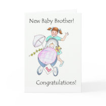 New Baby Brother Congratulations Card