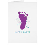 New Baby Card: Footprint