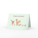 New Baby Chicken Family Card