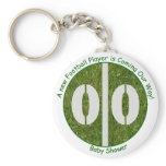 New Baby Football Player Baby Shower Key Chains