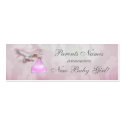 New Baby Girl Announcement business cards by elenaind New Baby Girl Announcement business cards