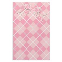 New Baby Girl Announcement on our 100lb weight stationery by samack New Baby Girl Announcement on our 100lb weight stationery