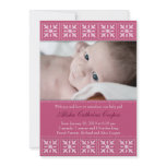 New Baby Girl Announcement Photo Card invitations