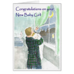 New Baby Girl Congratulations Card
