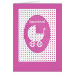 New Baby Girl Congratulations Card