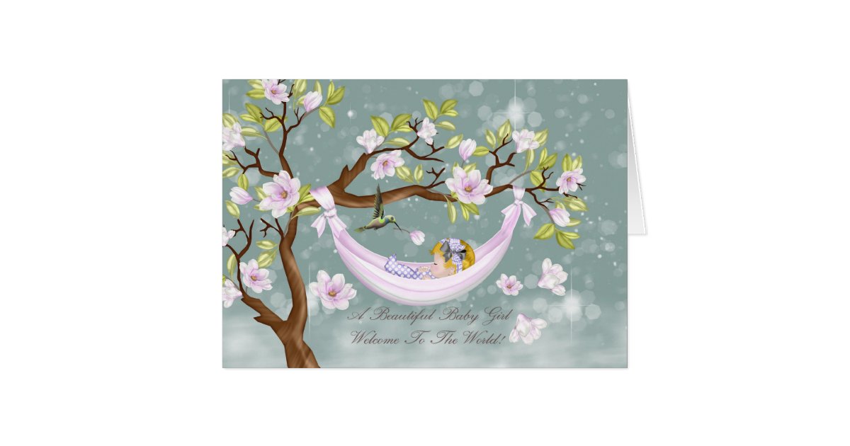new baby girl congratulations card welcome zazzle congratulations for new baby