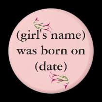 New Baby Girl Magnet
