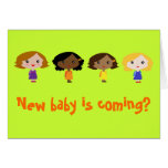 New baby is coming! card