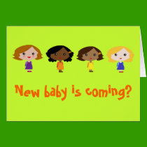 New baby is coming! cards