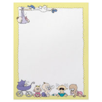 New Baby Letterhead