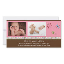 New Baby Photo Announcement Card photo cards by SoCalTeeShirts New Baby Photo Announcement Card photo cards