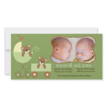 New Baby Photo Announcement Card photo cards by SoCalTeeShirts New Baby Photo Announcement Card photo cards