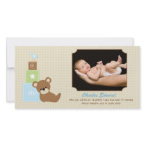 New Baby Photo Announcement Card photo cards by SoCalTeeShirts New Baby Photo Announcement Card photo cards