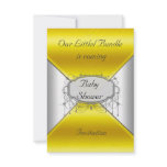 NEW Baby Shower Party Gold Silver  Invitation