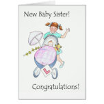 New Baby Sister Congratulations Card