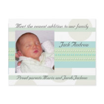 New baby - soft design postcards by photocardgreetings New baby - soft design postcards