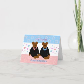 New Baby Twins cards