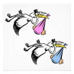New Baby  Twins Custom Invitation