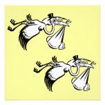 New Baby  Twins Custom Invitation