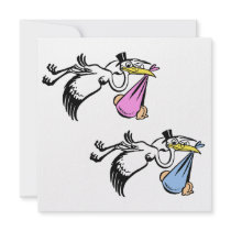 New Baby Twins invitations by magarmor New Baby Twins invitations