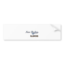 New Baden Illinois City Classic Bumper Stickers