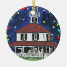 New Basin Canal Lighthouse New Orleans Ornaments