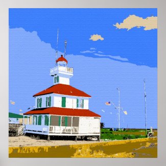 New Basin Canal Lighthouse New Orleans print