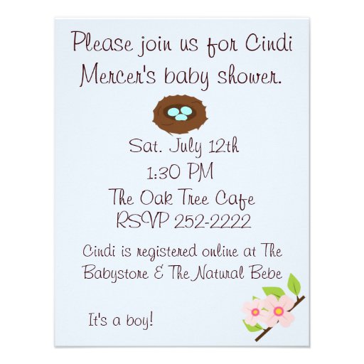 New Beginnings Baby Shower Invitation