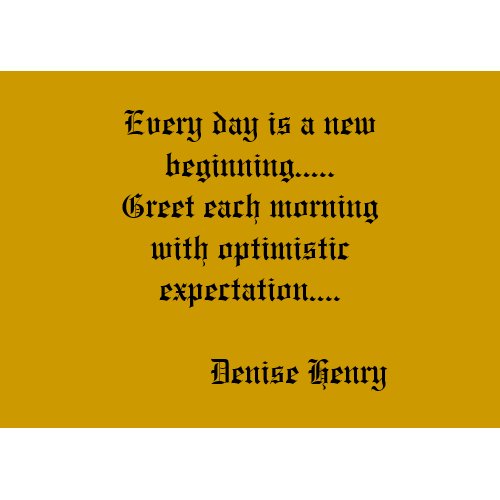 New Beginnings card