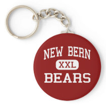 New Bern - Bears - High - New Bern North Carolina Keychain