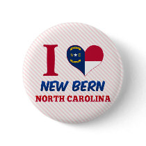 New Bern, North Carolina Pinback Button