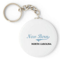 New Bern North Carolina City Classic Keychain