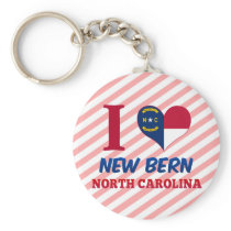 New Bern, North Carolina Keychain
