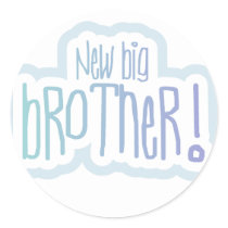 New Big Brother Tshirts and Gifts Round Sticker