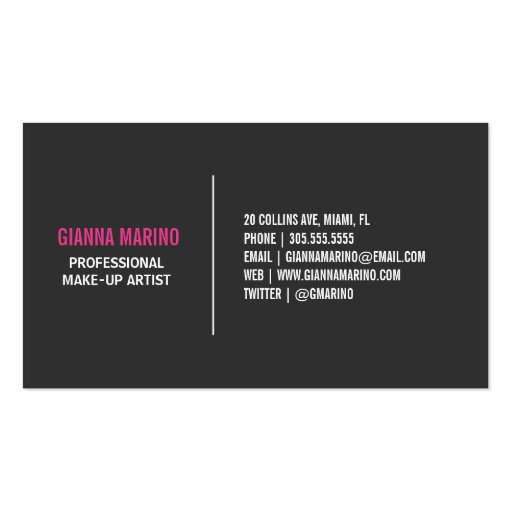 New Black Out | Groupon Business Cards (back side)