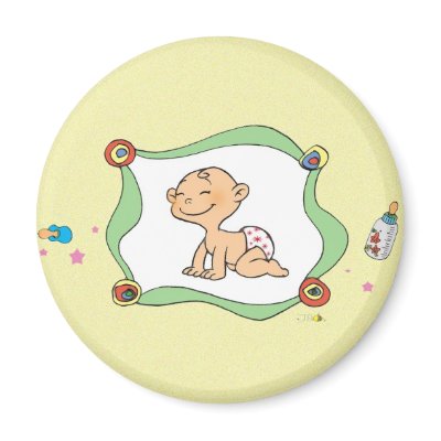 New born baby magnet by jsoh