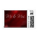 New Bride and Groom Postage Stamp