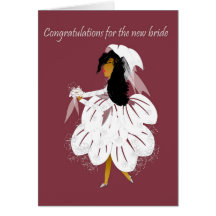 New bride greeting card