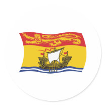 New Brunswick Flag Sticker by livingflags New Brunswick Flag Sticker