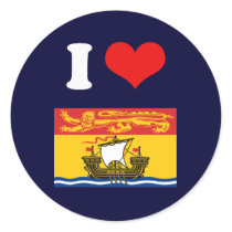 NEW BRUNSWICK ROUND STICKERS