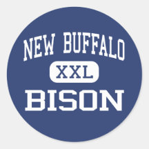New Buffalo - Bison - High - New Buffalo Michigan Sticker